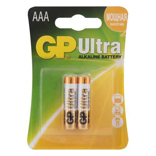 Батарейка GP Batteries Ultra Alkaline AAA 24AUP-2CR2 20/160 2 шт в Ноу-Хау