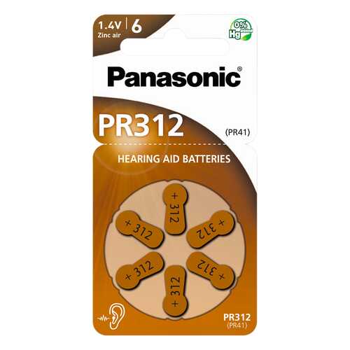 Батарейка Panasonic PR-312/6LB 6 шт в Ноу-Хау