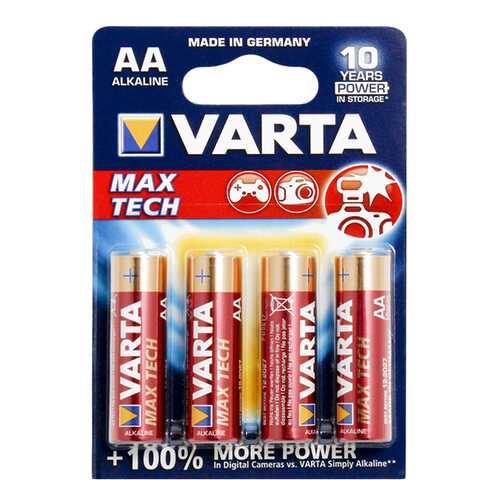 Батарейка Varta MAX Tech LR6-4BL 4 шт в Ноу-Хау