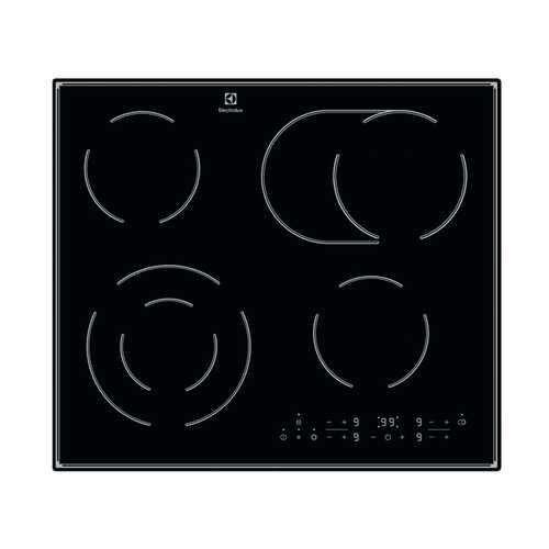 Встраиваемая варочная панель электрическая Electrolux CPE644RCC Black в Ноу-Хау