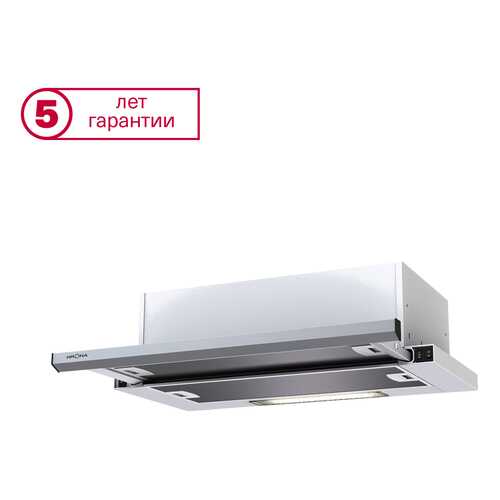 Вытяжка встраиваемая Krona Kamilla slim 600 White/Inox (2мотора) в Ноу-Хау